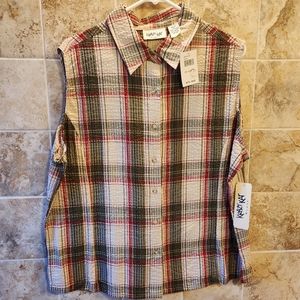 Krazy Kat Plaid Blouse